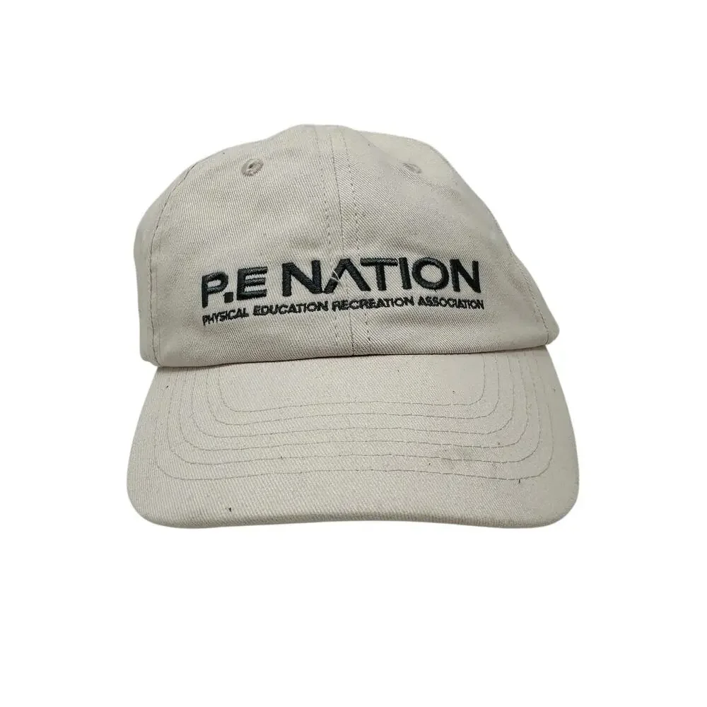 P.E Nation Logo Homage Cap Hat In Blush Pink Cotton One Size Unisex‎